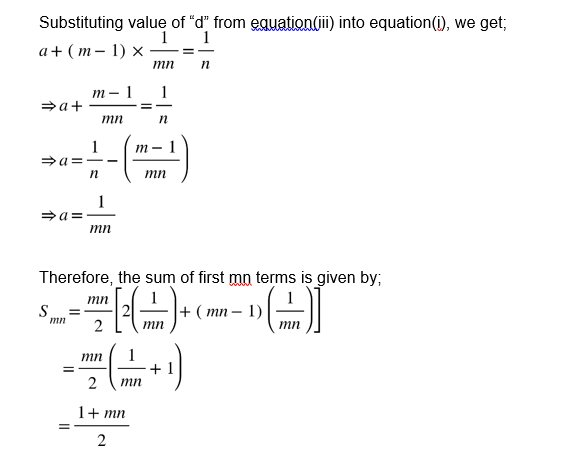 arithmetic progression